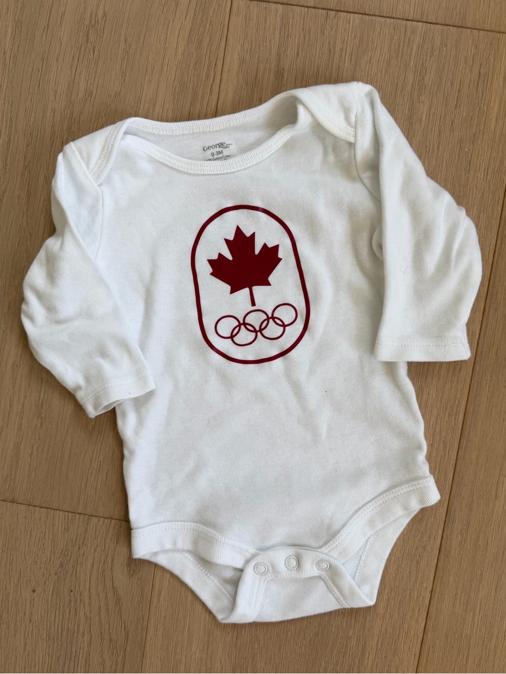 World Cup! Lot of Two Long-Sleeve Canada One-Pieces 3 Months